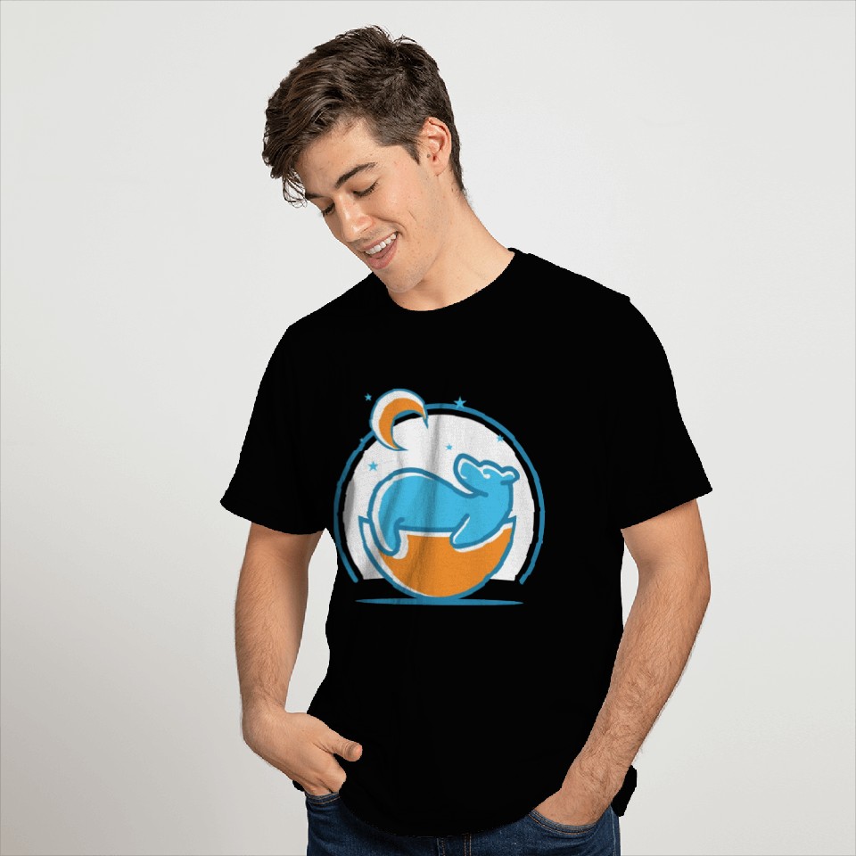 Polar Bear and Moon T Shirts