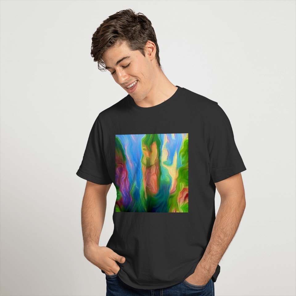 avatars mountain digital art abstract painting T Shirts