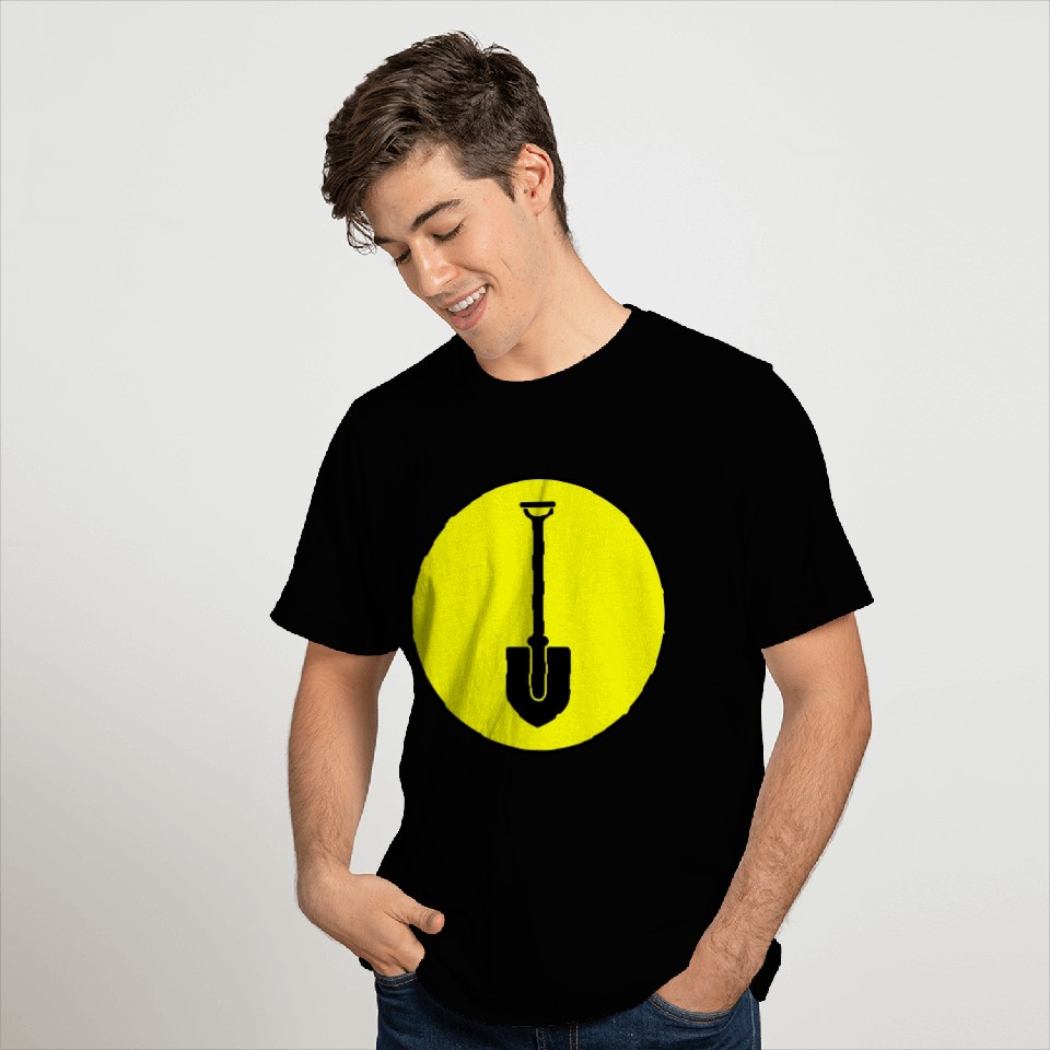 Shovel icon circle T Shirts