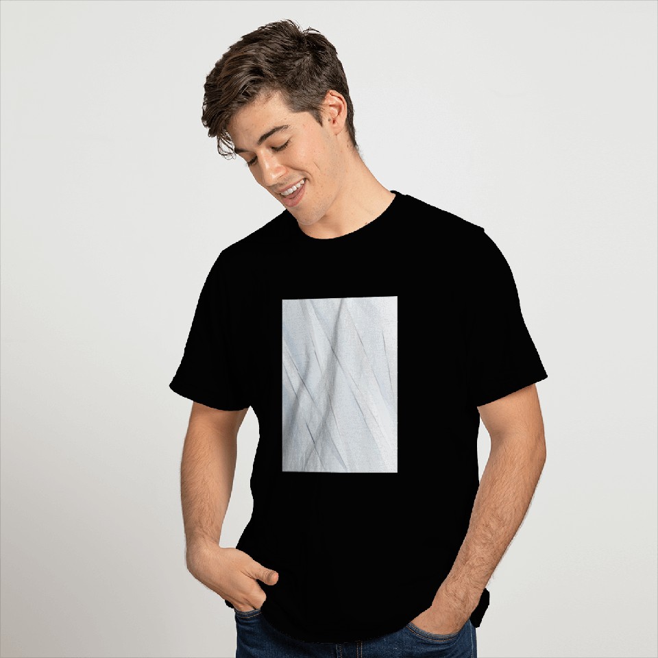 Luxury White Silver Stripes T Shirts