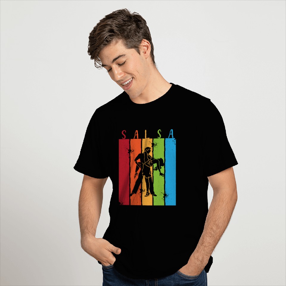 Retro Dance Salsa Dancer T Shirts