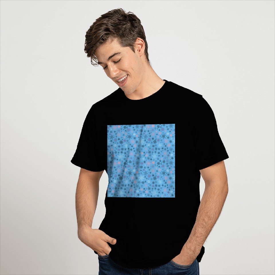 Snowflakes Pattern Colorful T Shirts