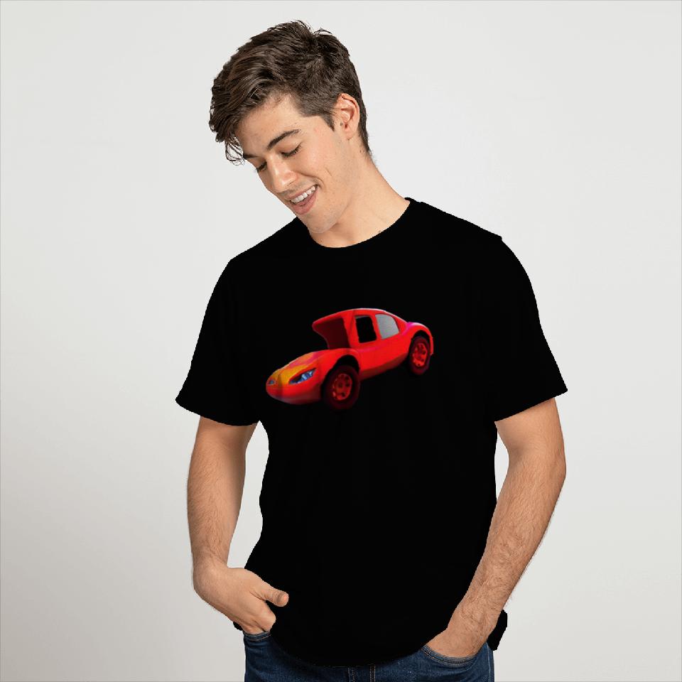 Funny cartoon car 3d . T Shirts