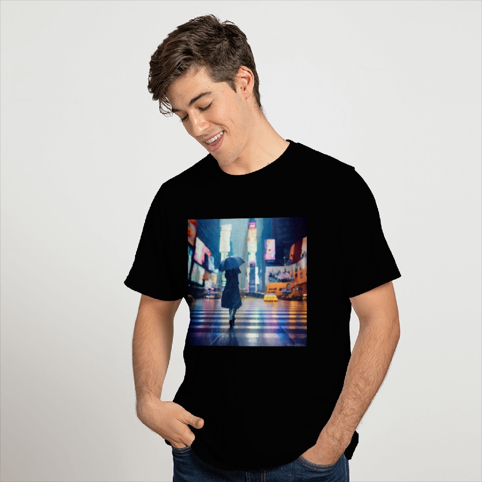 Walking in the rain T Shirts