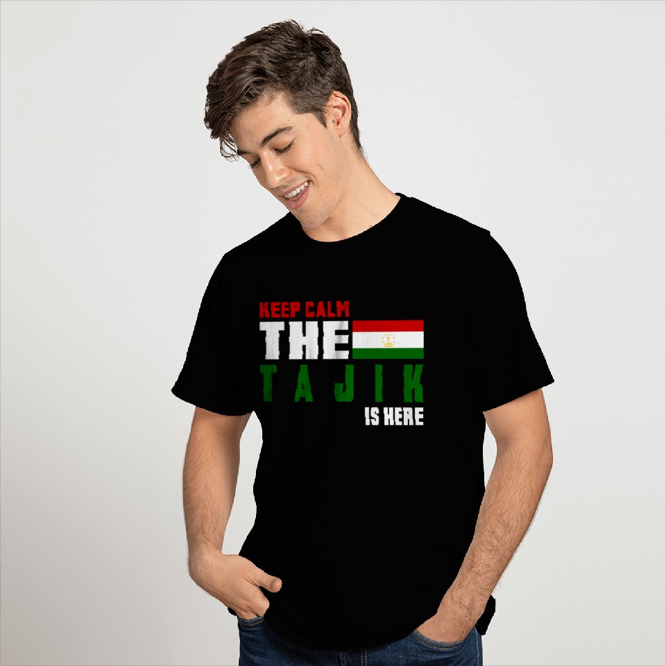 Keep Calm Tajikistan flag design T Shirts