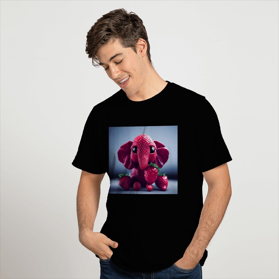 Strawberry Elephant T Shirts