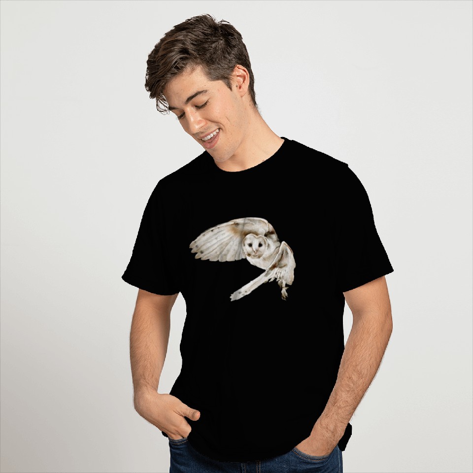 Owl in flight T Shirts