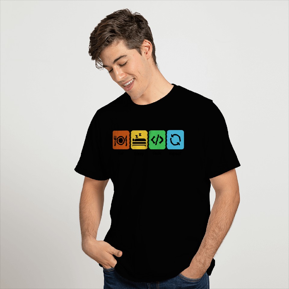 Eat, Sleep, Code, Repeat | Software Engineer T Shirts