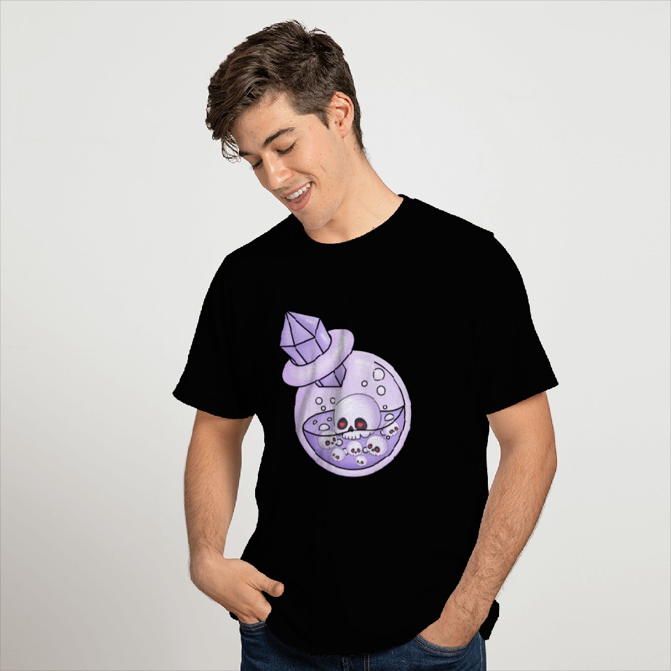 Chibi Skeleton poison bottle T Shirts