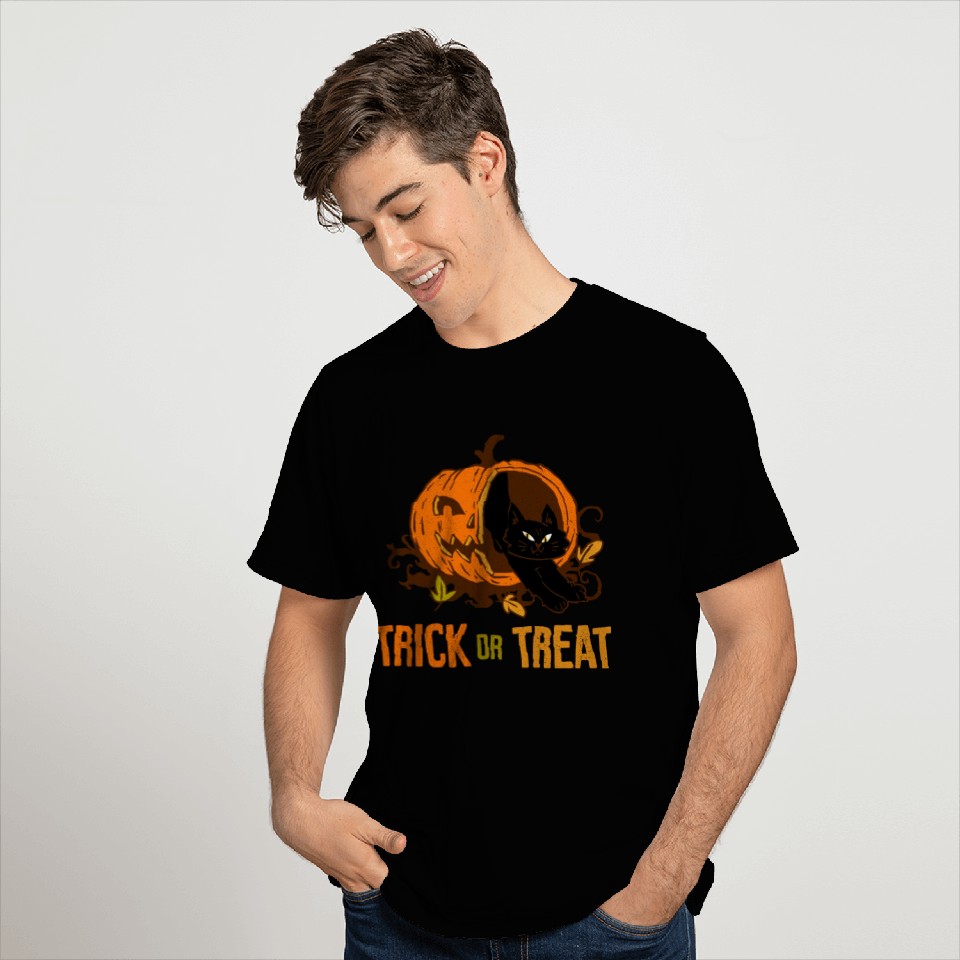 Cats trick or treat - Halloween T Shirts
