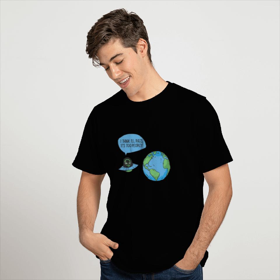 Space Alien Astronomy Alien Spaceship Comic T Shirts