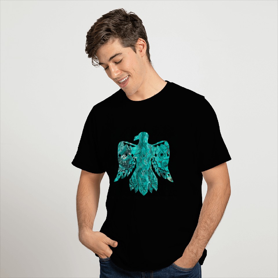 Turquoise Thunderbird T Shirts