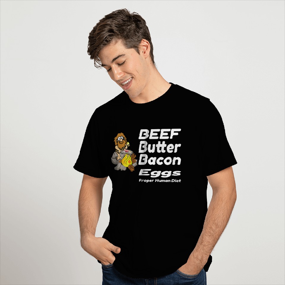 Beef,Butter,Bacon & Eggs Hardcore Carnivore T Shirts