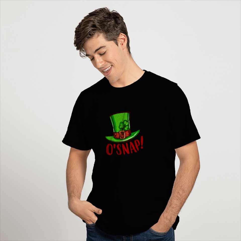 O'SNAP Funny St Patrick's Day Leprechaun's Hat T Shirts