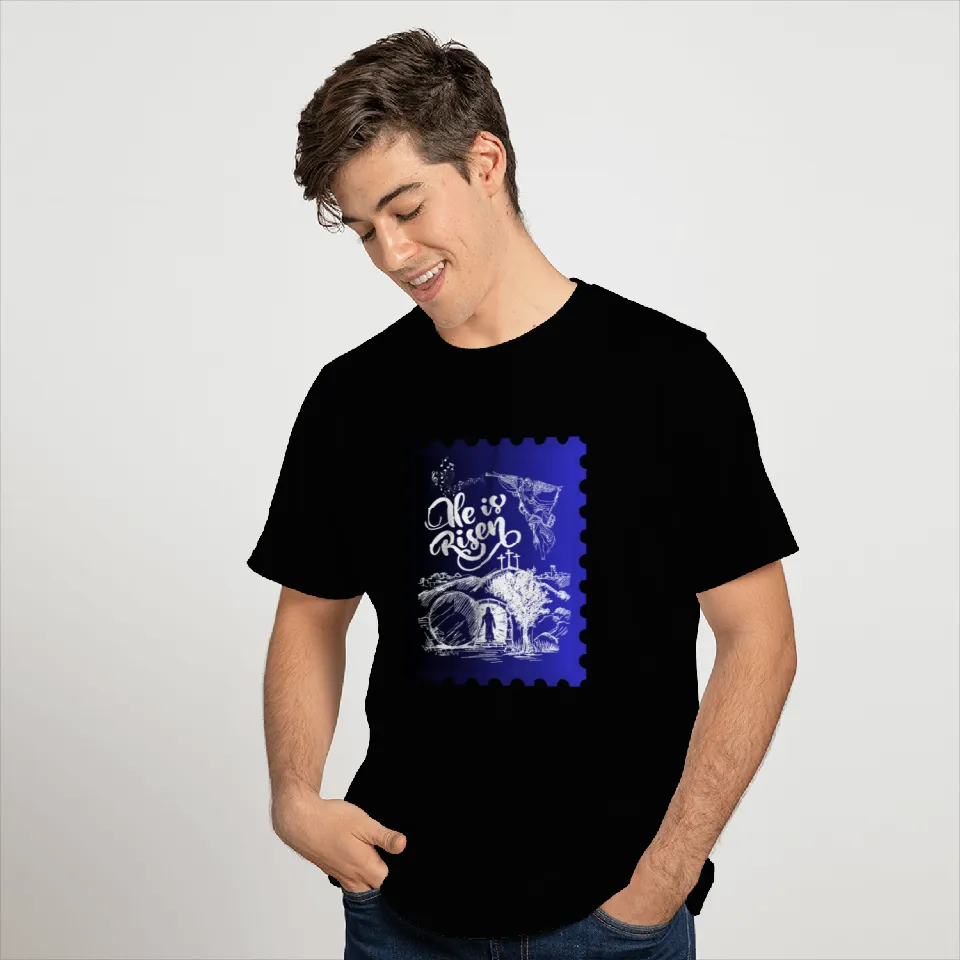 He Is Risen. Angel and singing; Classic drawing T Shirts