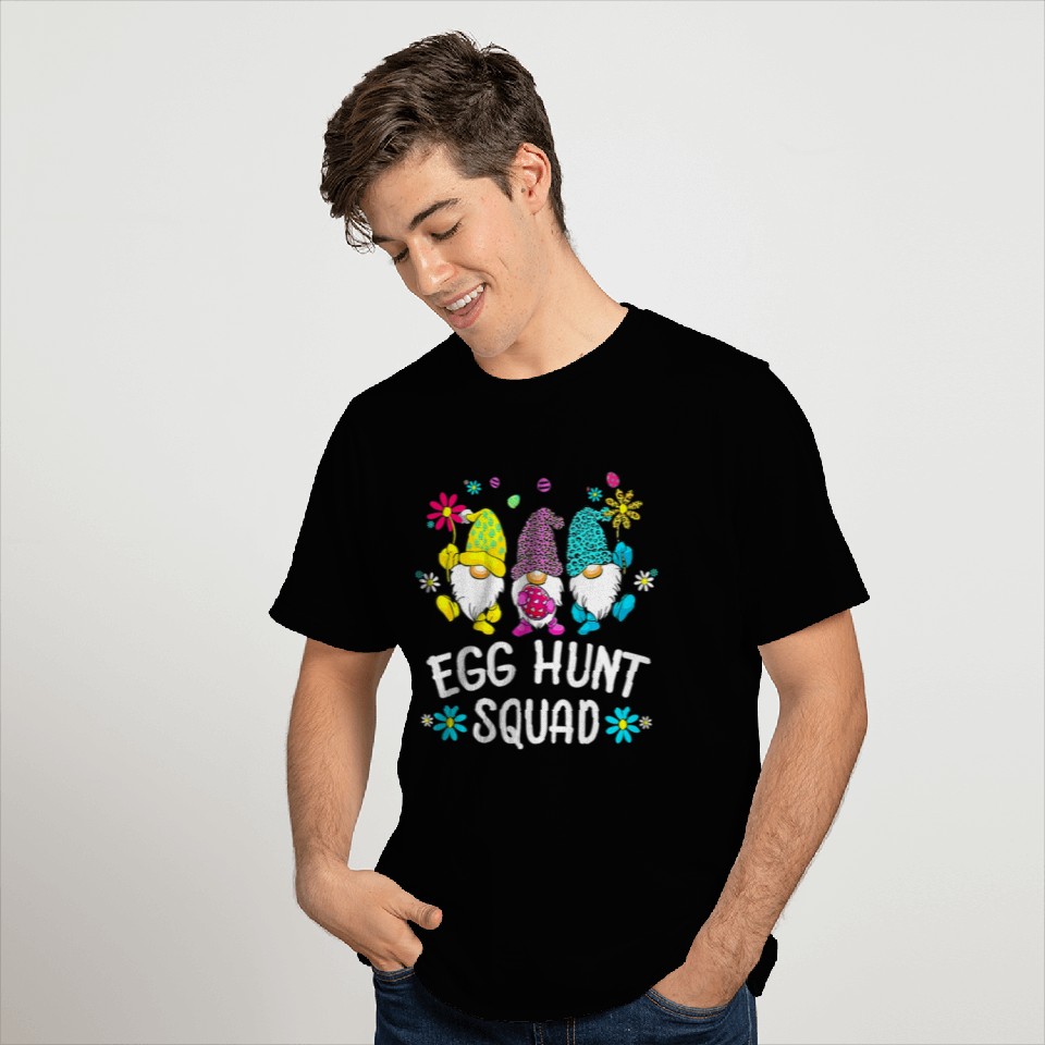 Cute Gnomes Easter Egg Hunt Squad Gnomes Easter T Shirts
