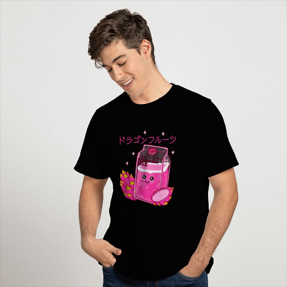 Kawaii Dragon Fruit Milk T Shirts