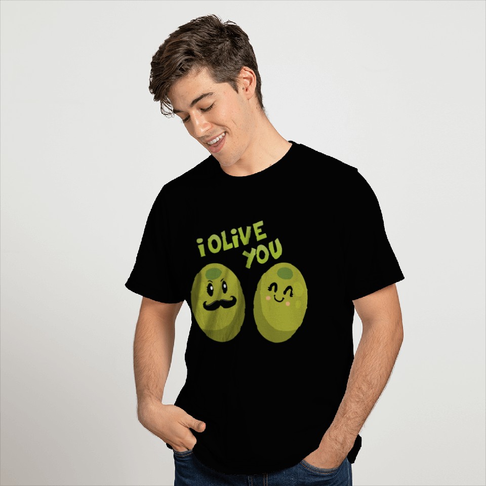 Green olives valentine olive you T Shirts