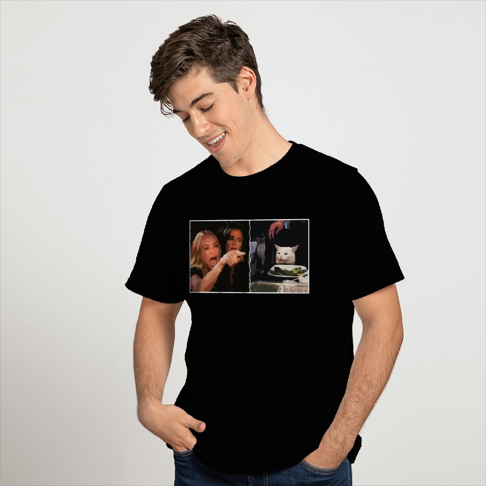 Yelling At A Cat Meme T Shirts