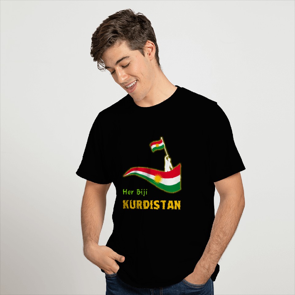 Kurdishkurd Kurdistan Flag T Shirts