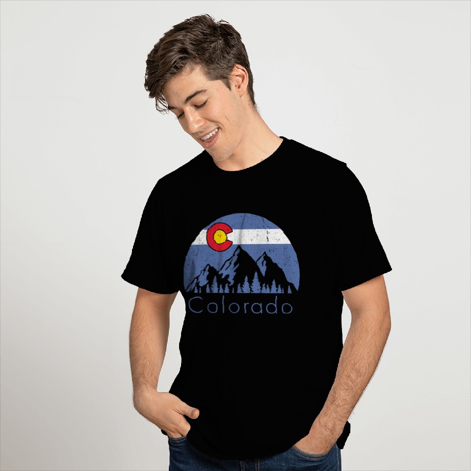 Colorado Mountain Flag T Shirts