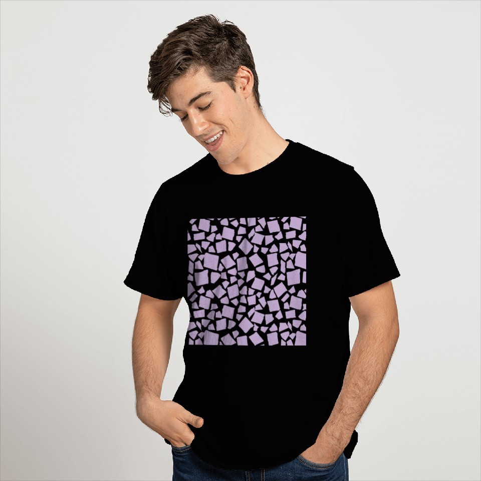 Purple Geometry Pattern T Shirts