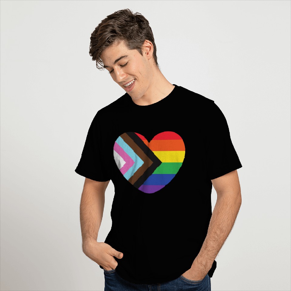 Pride Rainbow Heart T Shirts