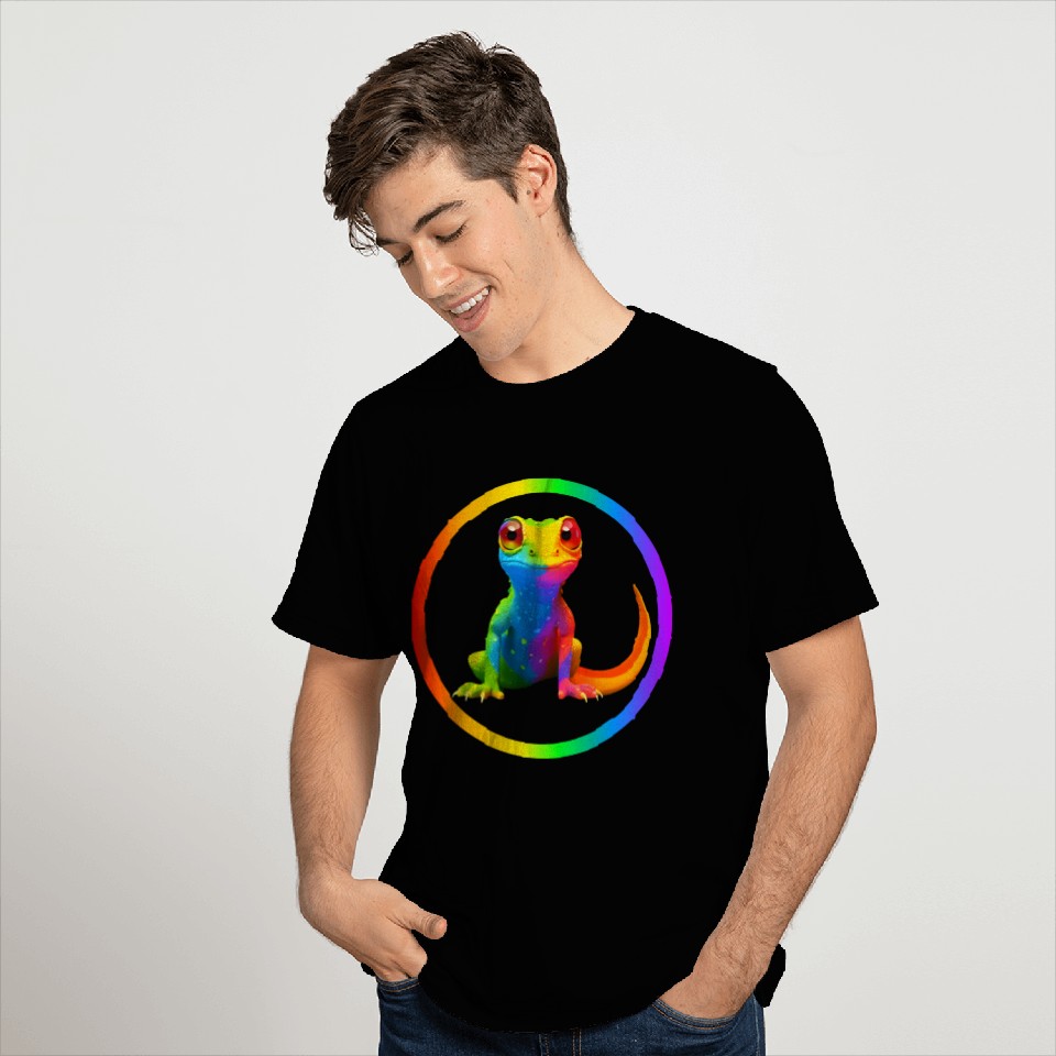 Gay Pride Gecko T Shirts
