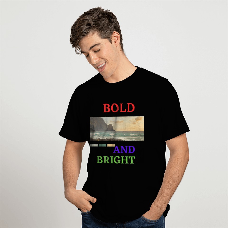 Red Blue Green Bold and Bight T Shirts