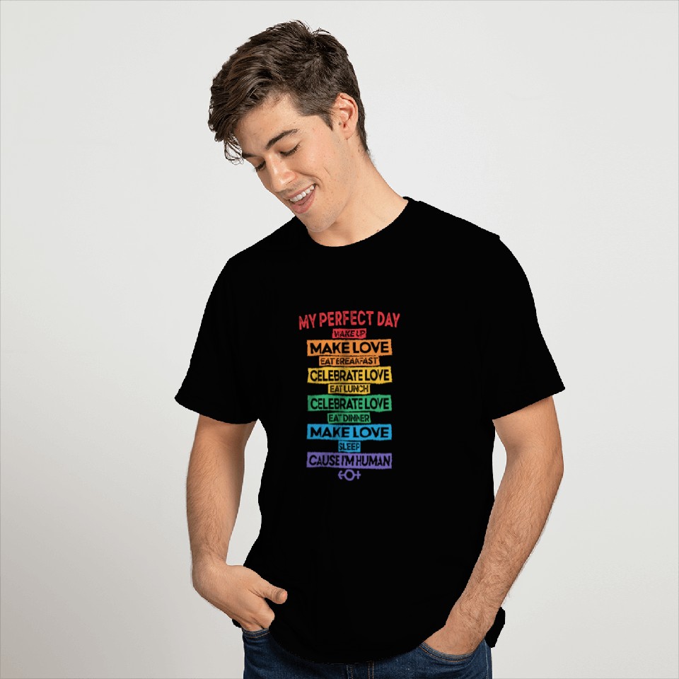 LGBT Pride equality no human is illegal T Shirts