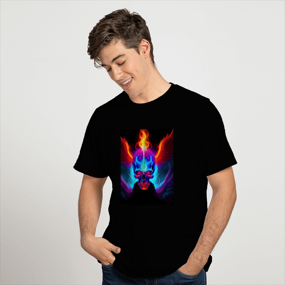 Psyschedelic Skull Blazer T Shirts
