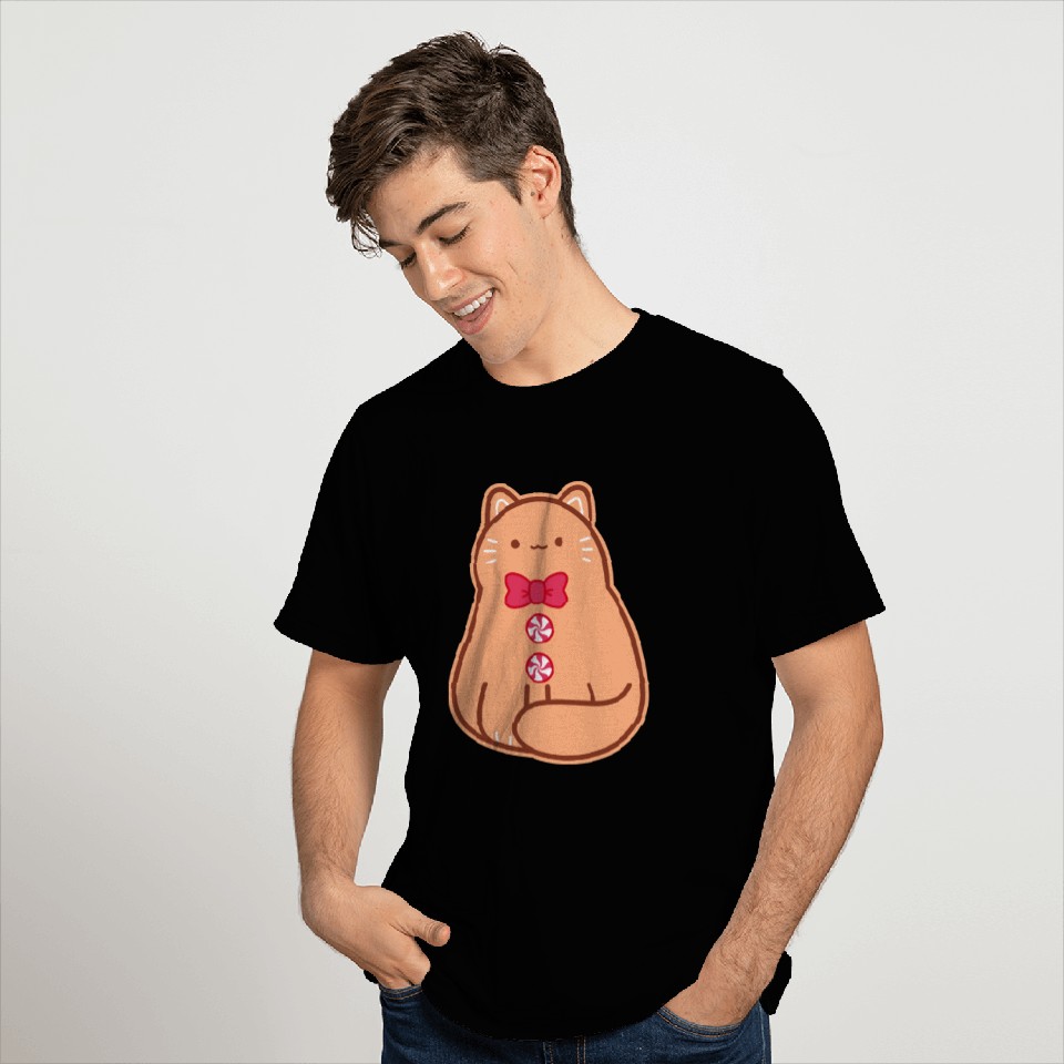 Gingerbread Cat T Shirts