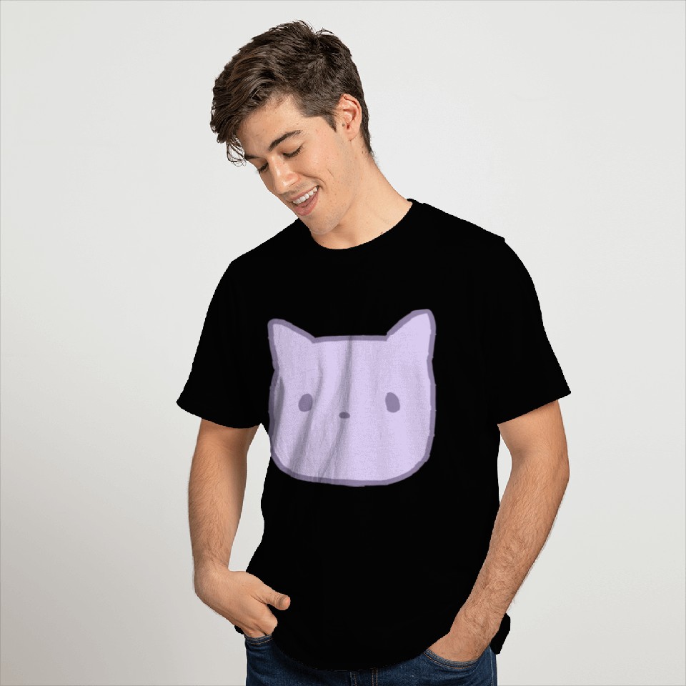 cute simple lilac purple kitty T Shirts