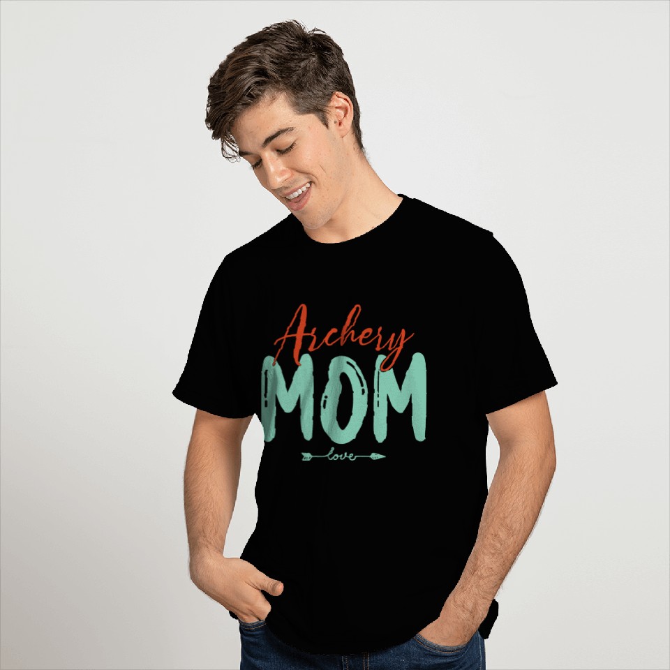 Archery Mom Love Gift Design T Shirts