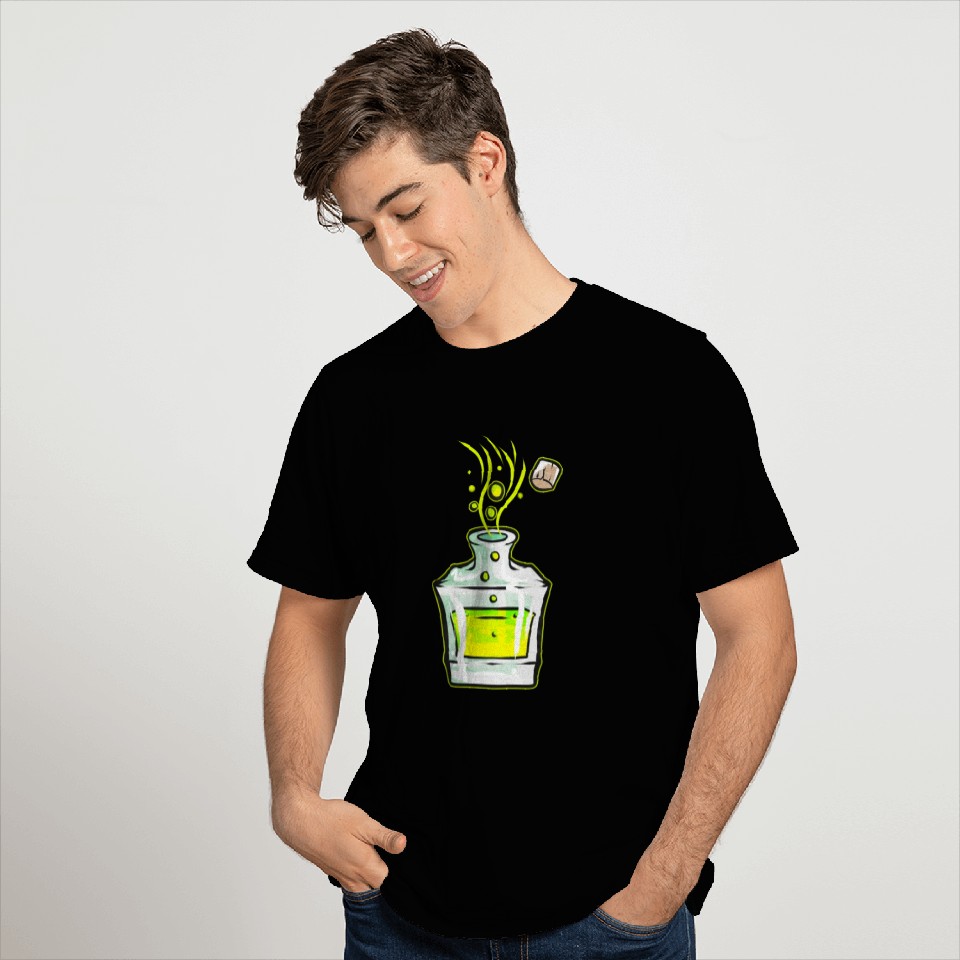 Flask With Green Magic Potion Halloween T Shirts