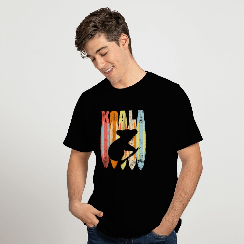 Australia Koala Bear Vintage Surf Retro Gift T Shirts