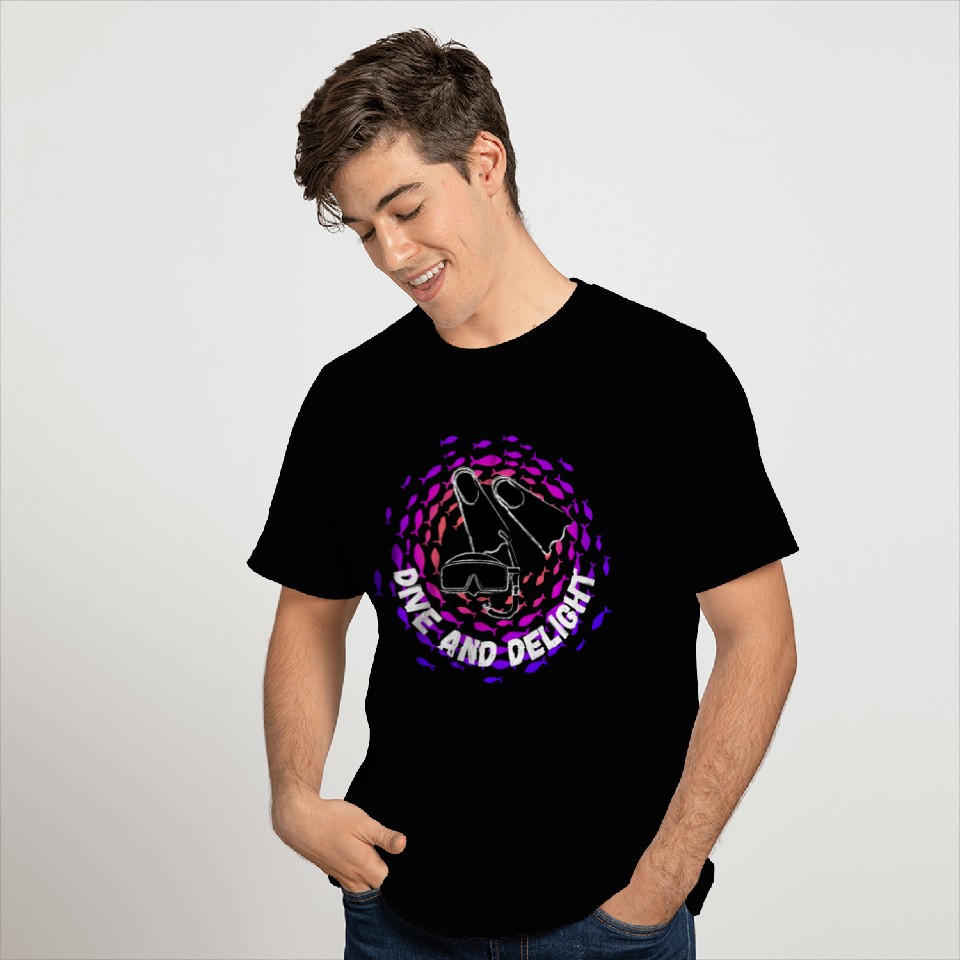 Dive Delight Scuba Diving Ocean Lover T Shirts