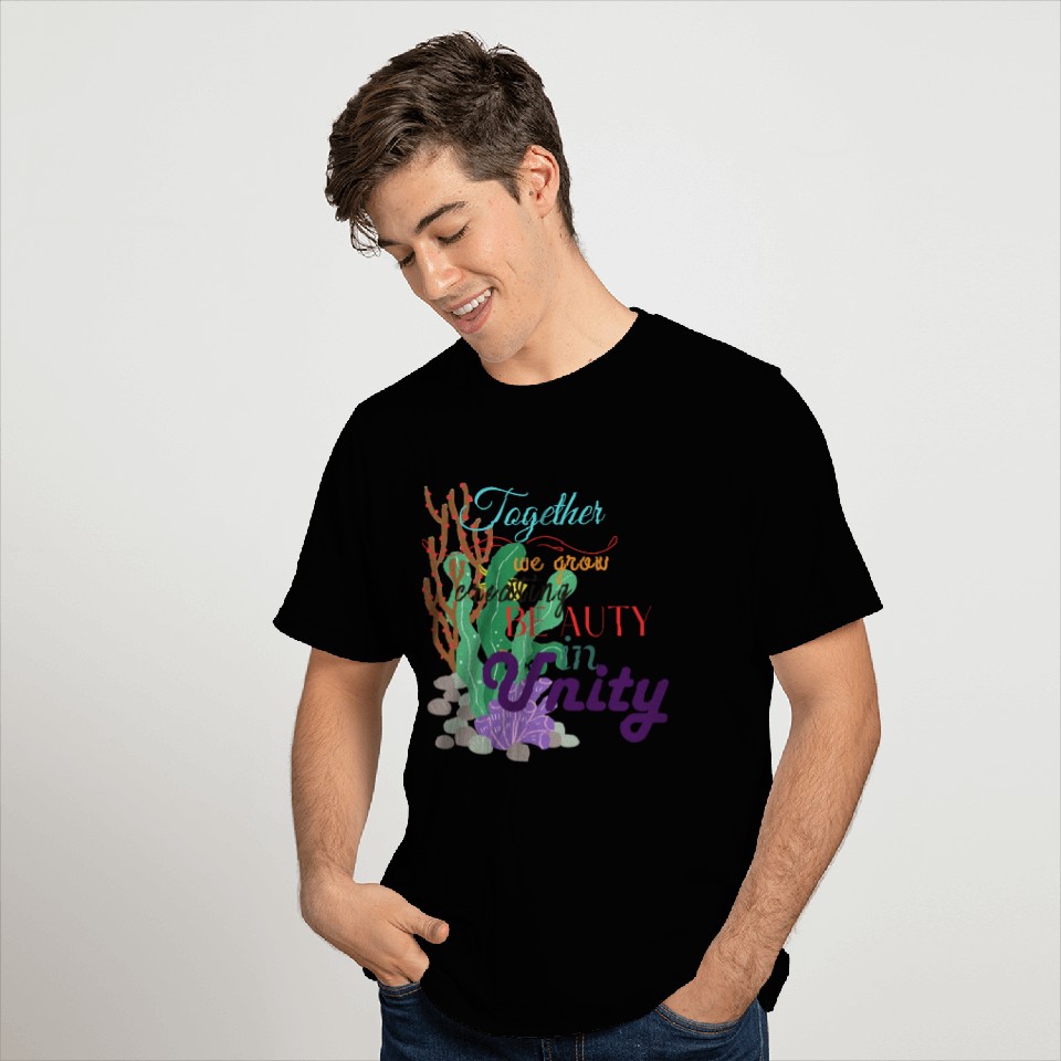 Unified Coral Canvas T Shirts