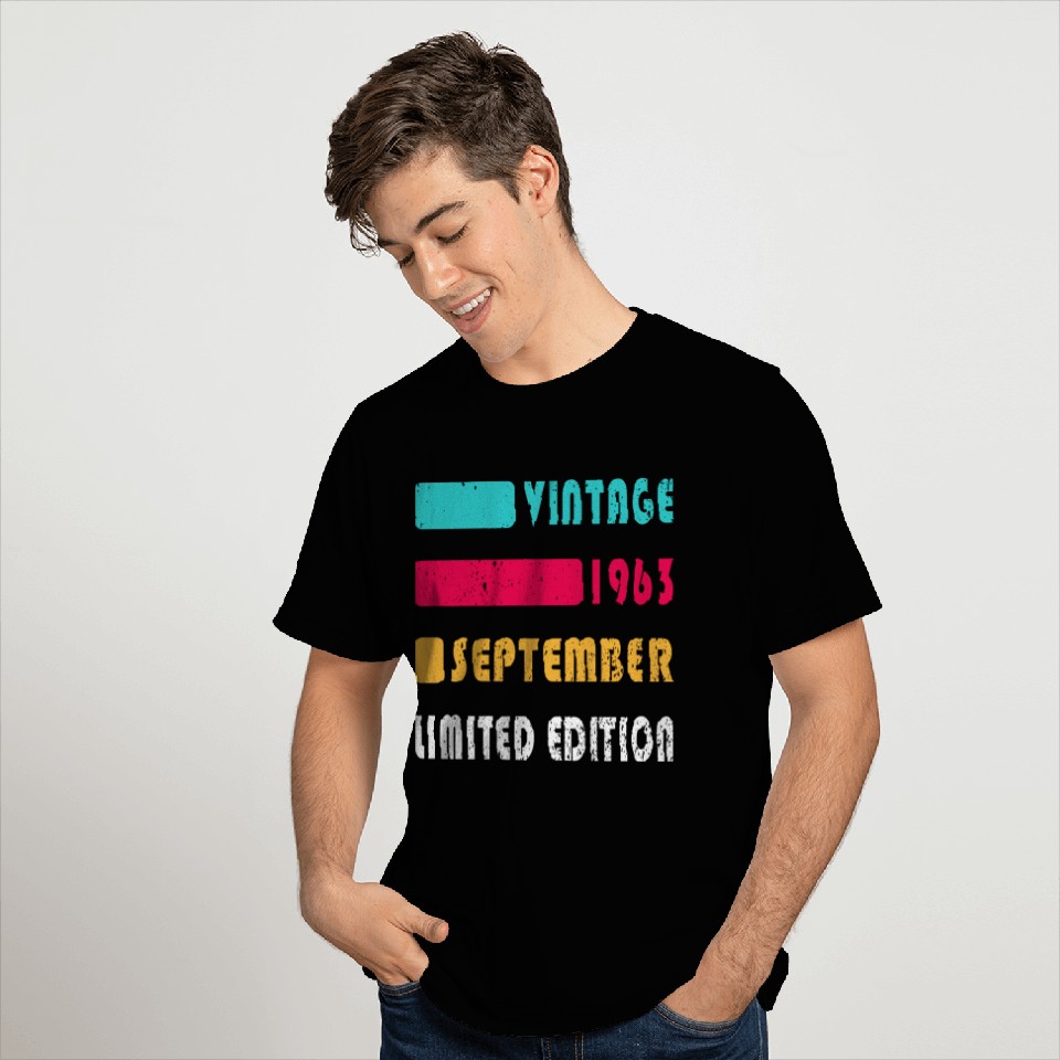 september 1963 Anniversary september 1963 septembe T Shirts