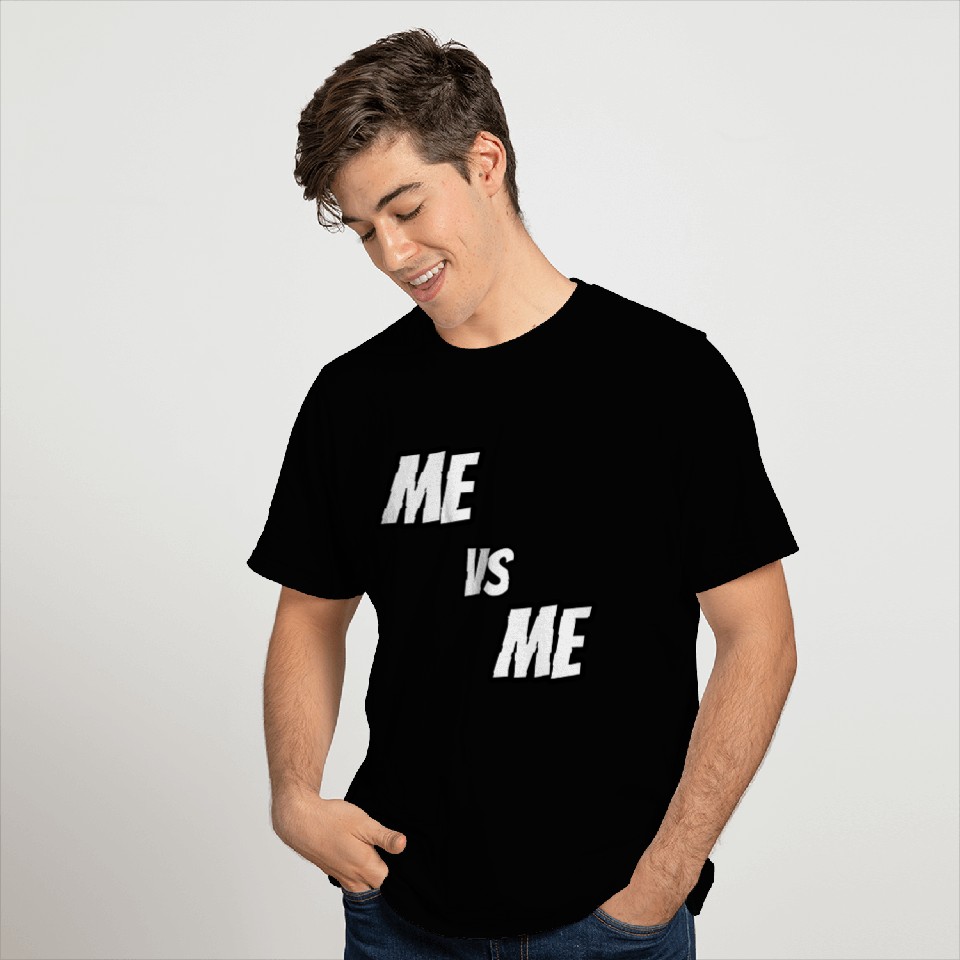 Me vs Me (white) T Shirts