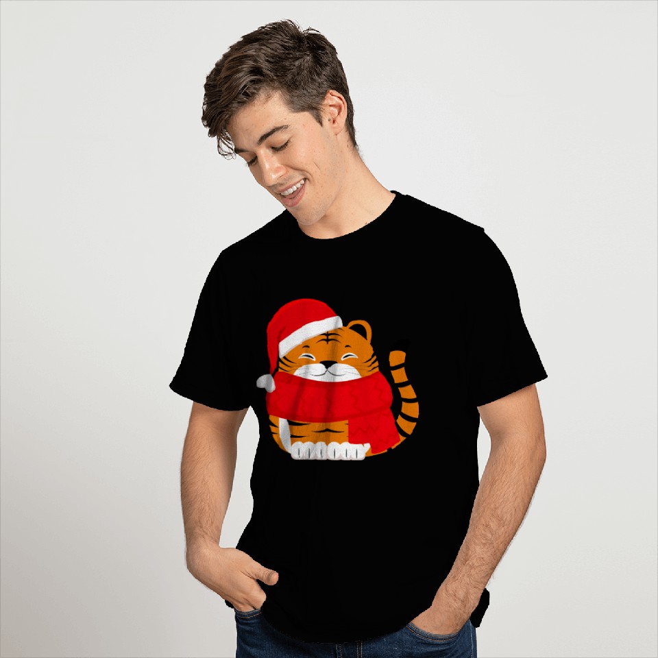 Cute Winter Tiger Cub T Shirts
