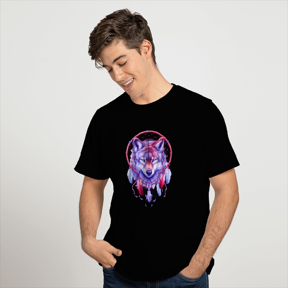 Whimsical Wilderness Wolf T Shirts
