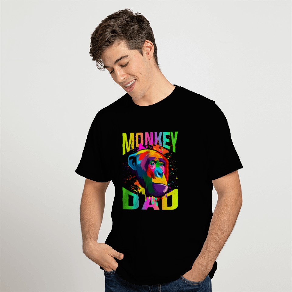 Monkey Dad T Shirts