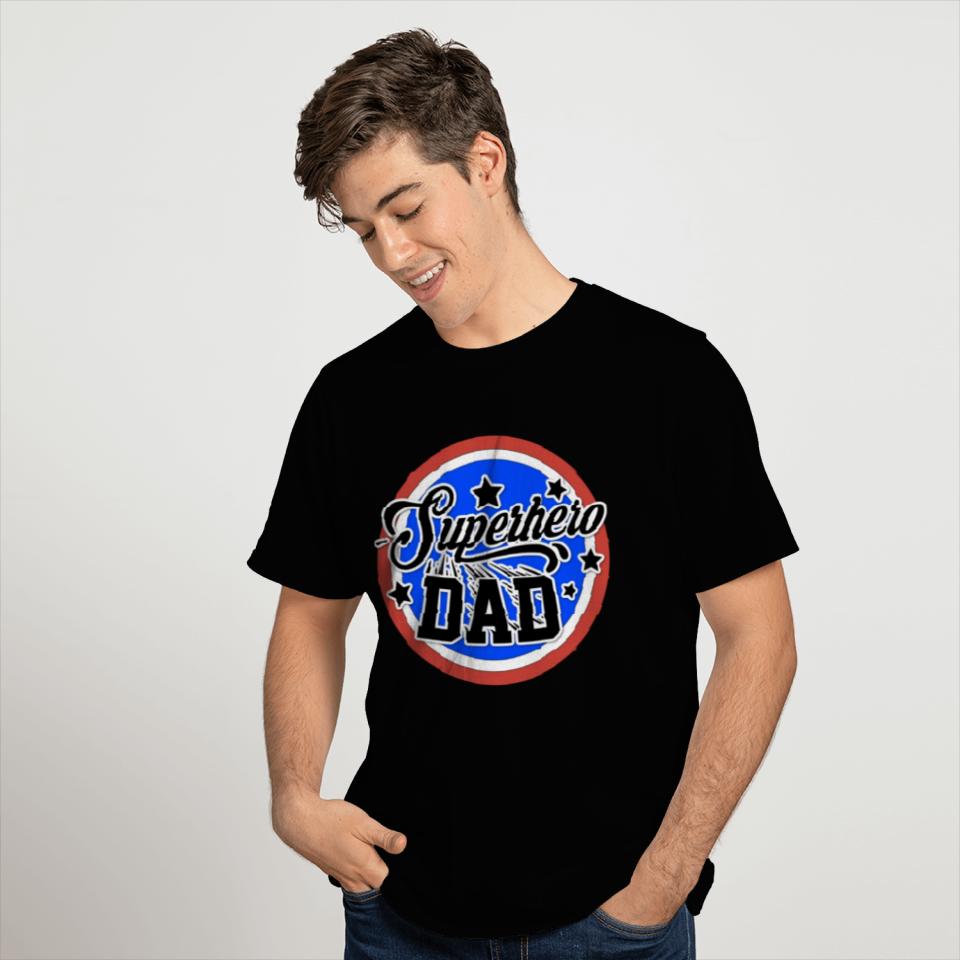 Superhero Dad Red T Shirts