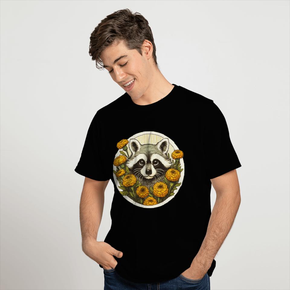 Marigold Raccoon T Shirts