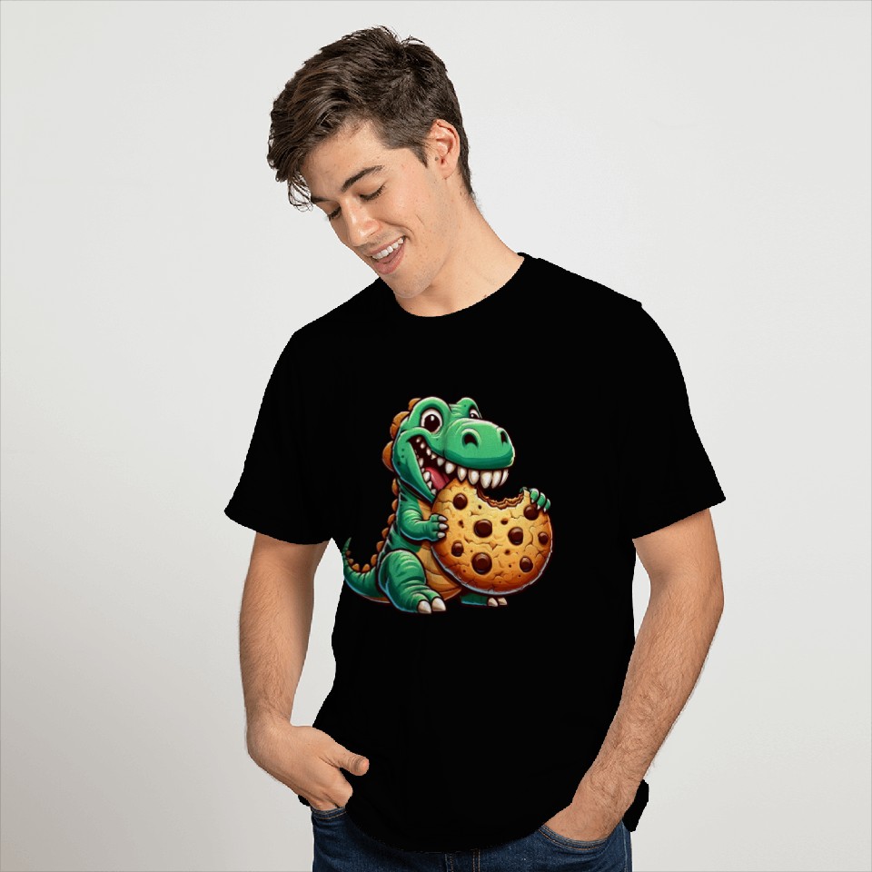 Dino T-Rex Dinosaur Cookie Candy T Shirts