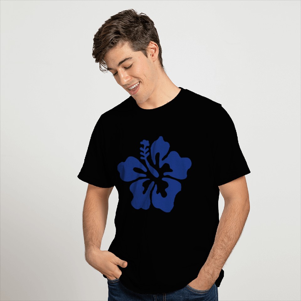 Hibiscus - Blue T Shirts