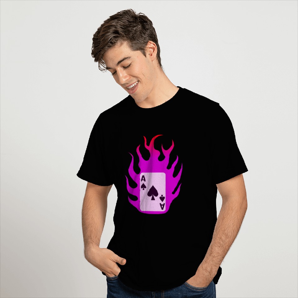Flaming Card - X-men T Shirts