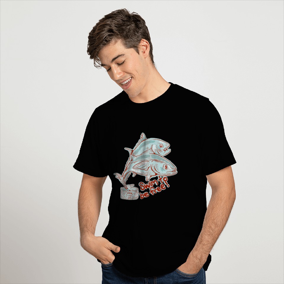 Swim to be free T Shirts