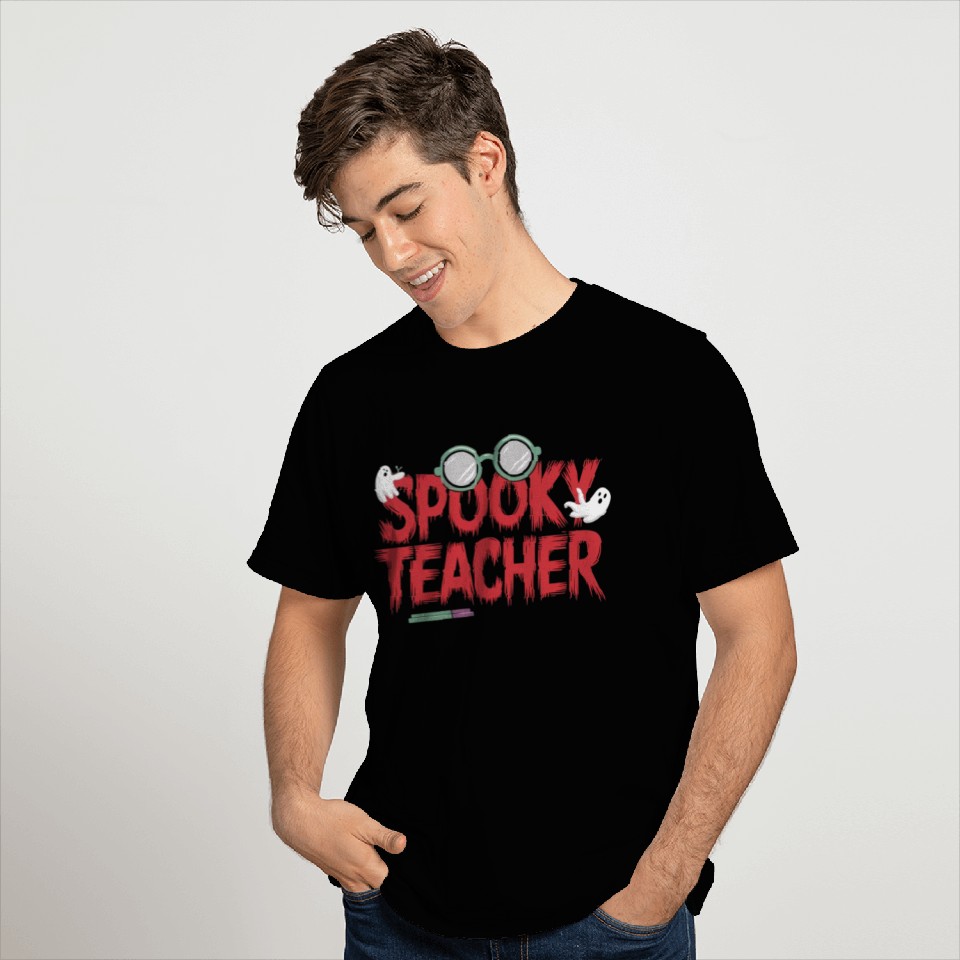 Teacher Spooky Education Funny Gift idea T Shirts